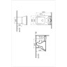 Комплект напольного безободкового унитаза VITRA INTEGRA SQUARE PEN-BACK, тонкое сиденье микролифт, механизм 3/6 л 9833B003-7205